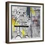 Girly Grunge Robot-Roseanne Jones-Framed Giclee Print