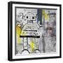 Girly Grunge Robot-Roseanne Jones-Framed Giclee Print