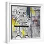 Girly Grunge Robot-Roseanne Jones-Framed Giclee Print