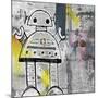 Girly Grunge Robot-Roseanne Jones-Mounted Giclee Print