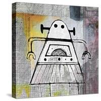 Girly Robot-Roseanne Jones-Stretched Canvas