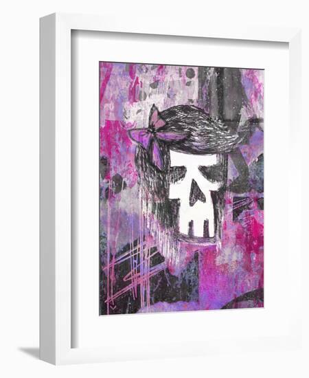 Girly Skull Princess-Roseanne Jones-Framed Giclee Print