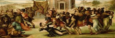 Rape of the Sabines, c.1520-Girolamo del Pacchia-Stretched Canvas