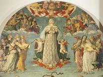 Detail from Assumption of Virgin-Girolamo di Benvenuto-Framed Stretched Canvas