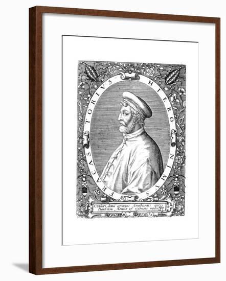 Girolamo Frascatoro, Italian Physician, Poet and Astronomer, Late 16th Century-Theodor de Bry-Framed Giclee Print