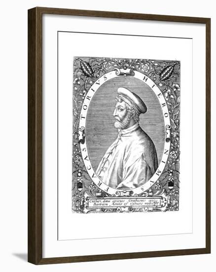 Girolamo Frascatoro, Italian Physician, Poet and Astronomer, Late 16th Century-Theodor de Bry-Framed Giclee Print