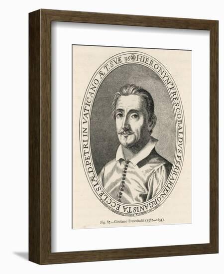 Girolamo Frescobaldi Italian Musician-F.i. Sallanis-Framed Art Print