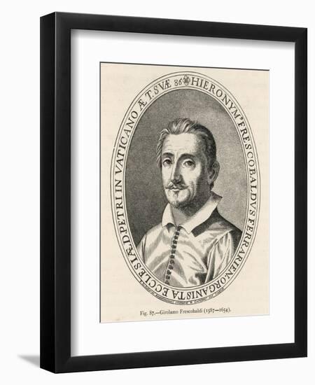 Girolamo Frescobaldi Italian Musician-F.i. Sallanis-Framed Art Print