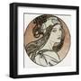 Giselle-Alphonse Mucha-Framed Art Print