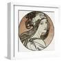 Giselle-Alphonse Mucha-Framed Art Print