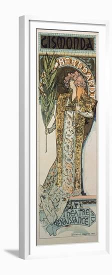 Gismonda, the First Poster by Mucha for Sarah Bernhard and the Théatre De La Renaissance, 1894-Alphonse Mucha-Framed Premium Giclee Print