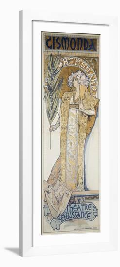 Gismonda, Theatre De La Renaissance, 1894-Alphonse Mucha-Framed Giclee Print