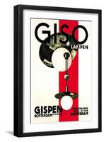 Giso Lamps-Wilhelm H. Gispen-Framed Art Print