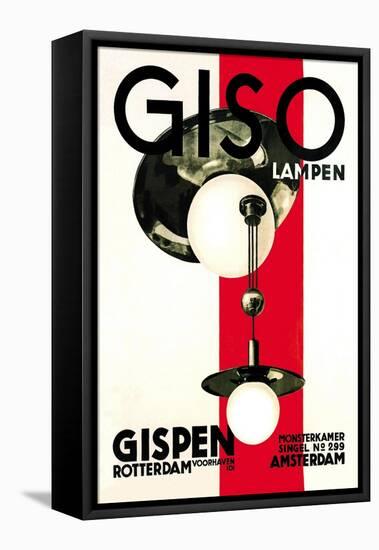 Giso Lamps-Wilhelm H. Gispen-Framed Stretched Canvas