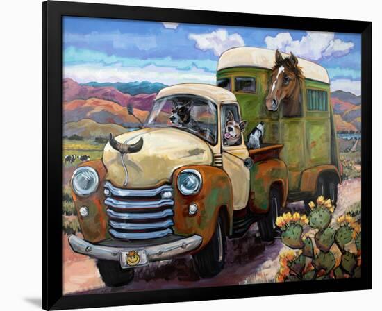 Git Along Lil Dogies-CR Townsend-Framed Art Print