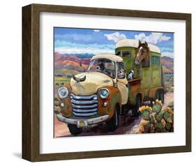 Git Along Lil Dogies-CR Townsend-Framed Art Print