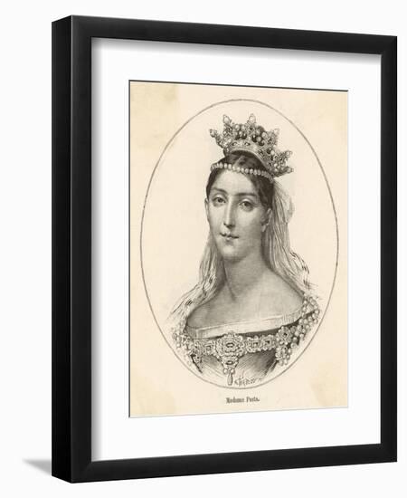 Giuditta Pasta Italian Opera Singer-H. Thirai-Framed Art Print