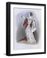 Giulia Grisi (1811-69) as Anna in 'Anna Bolena', from 'Recollections of the Italian Opera',…-Alfred-edward Chalon-Framed Giclee Print