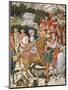 Giuliano De' Medici as Melchior, Detail from Journey of the Magi Cycle in the Chapel, circa 1460-Benozzo di Lese di Sandro Gozzoli-Mounted Giclee Print