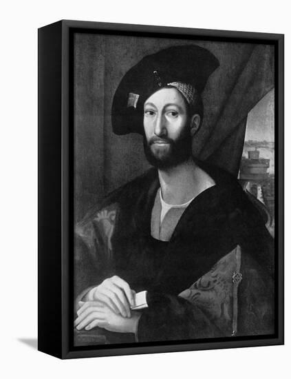 Giuliano De' Medici, Early 16th Century-Raphael-Framed Stretched Canvas
