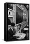 Giulio Bosetti and Lydia Alfonsi at the Antico Caffè Greco in Rome-null-Framed Stretched Canvas