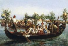 Midsummer Festival-Giulio Calini-Framed Stretched Canvas