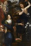 The Holy Family with St Catherine, c.1600-Giulio Cesare Procaccini-Framed Stretched Canvas