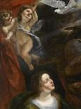 The Holy Family with St Catherine, c.1600-Giulio Cesare Procaccini-Stretched Canvas