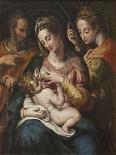 The Holy Family with St Catherine, c.1600-Giulio Cesare Procaccini-Giclee Print