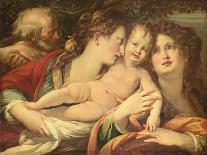 St Mary Magdalene Penitent and an Angel-Giulio Cesare Procaccini-Giclee Print
