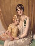 Portrait of Marjorie Merriweather Post and Her Daughter, 1829-Giulio De Blaas-Giclee Print