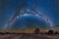 Milky Way Reflected over the Atacama Desert-Giulio Ercolani-Framed Stretched Canvas