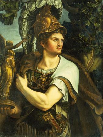 Portrait of Alexander the Great holding a Gilt Statue of Victory