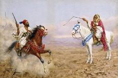 Arab Horsemen-Giulio Rosati-Giclee Print