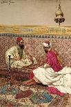 Arabs Playing Backgammon in an Interior-Giulio Rosati-Framed Giclee Print