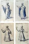 Costume Design for Classical Figures, 16th Century-Giuseppe Arcimboldi-Stretched Canvas