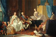 Don Philip of Bourbon with His Family, Ca 1756-Giuseppe Baldrighi-Framed Stretched Canvas