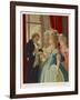 Giuseppe Balsamo Known as Cagliostro Reads the Hand of Marie Antoinette-null-Framed Art Print