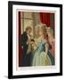 Giuseppe Balsamo Known as Cagliostro Reads the Hand of Marie Antoinette-null-Framed Art Print