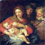 The Holy Family with Elizabeth-Giuseppe Bartolomeo Chiari-Laminated Giclee Print