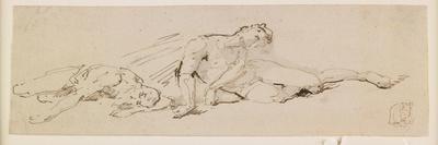 Two Male Figures (Study for the Resurrection)-Giuseppe Bernardino Bison-Giclee Print