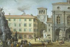 Meeting Between Dante and Brother Hilary, 1845-Giuseppe Bertini-Giclee Print