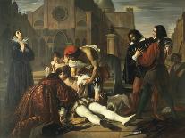 The Murder of Lorenzino De' Medici-Giuseppe Bezzuoli-Framed Giclee Print