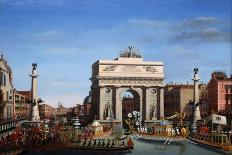 Visite de Napoléon Ier à Venise du 28 novembre au 8 décembre 1807: Entrée d-Giuseppe Borsato-Giclee Print