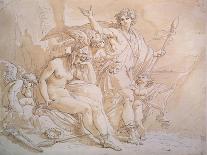 Bacchus and Ariadne, 1780S-Giuseppe Cades-Mounted Giclee Print