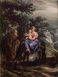 The Flight Into Egypt-Giuseppe Cesari Arpino-Framed Stretched Canvas