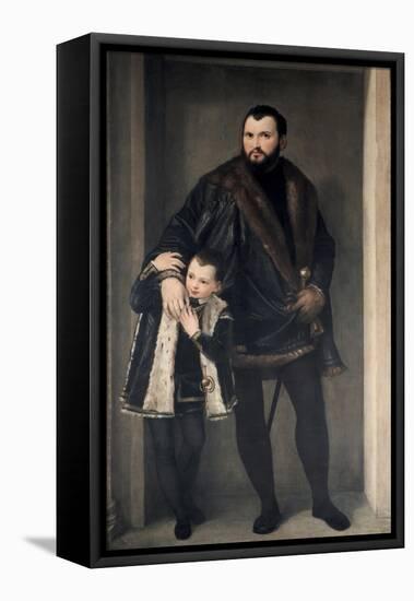 Giuseppe Da Porto and His Son, 16th Century-Paolo Veronese-Framed Stretched Canvas