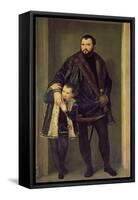 Giuseppe da Porto and his Son Adriano, c.1555-Paolo Veronese-Framed Stretched Canvas