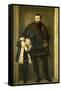 Giuseppe Da Porto with His Son Adriano-Paolo Caliari-Framed Stretched Canvas