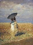 Spring (Landscape with Blooming Almond Trees and Trullo House)-Giuseppe De Nittis-Art Print